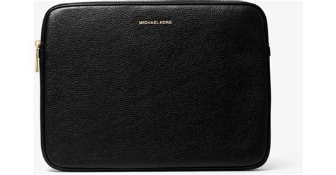 michael michael kors 13 slim sleeve for macbook pro|Pebbled Leather 13 Inch Laptop Case .